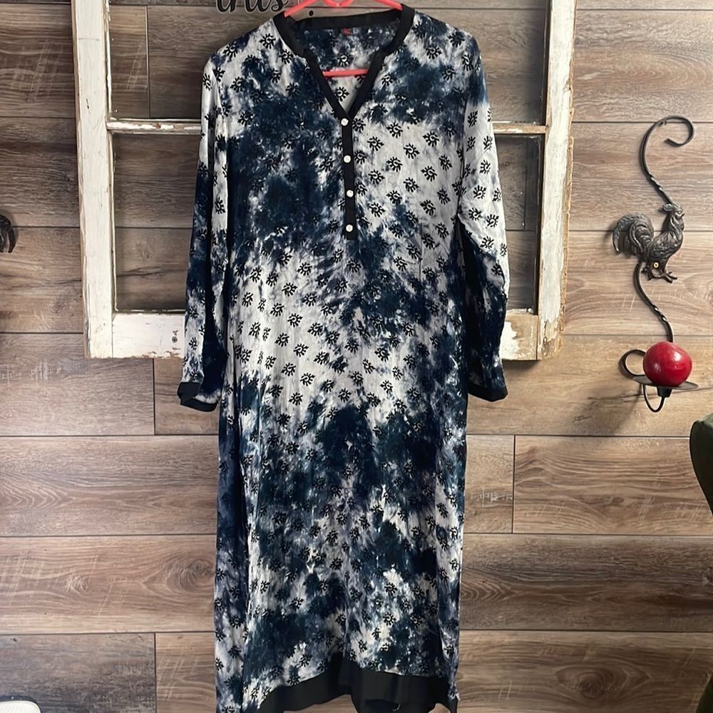 Indian Dress, Made and Bought in India, Blue Tag say 4XL (see description) Kurta